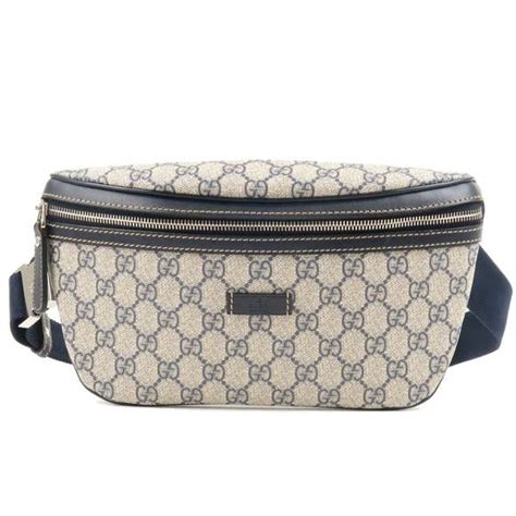 233269 gucci|Gucci Body Bag GG Supreme 233269 PVC Leather Navy with .